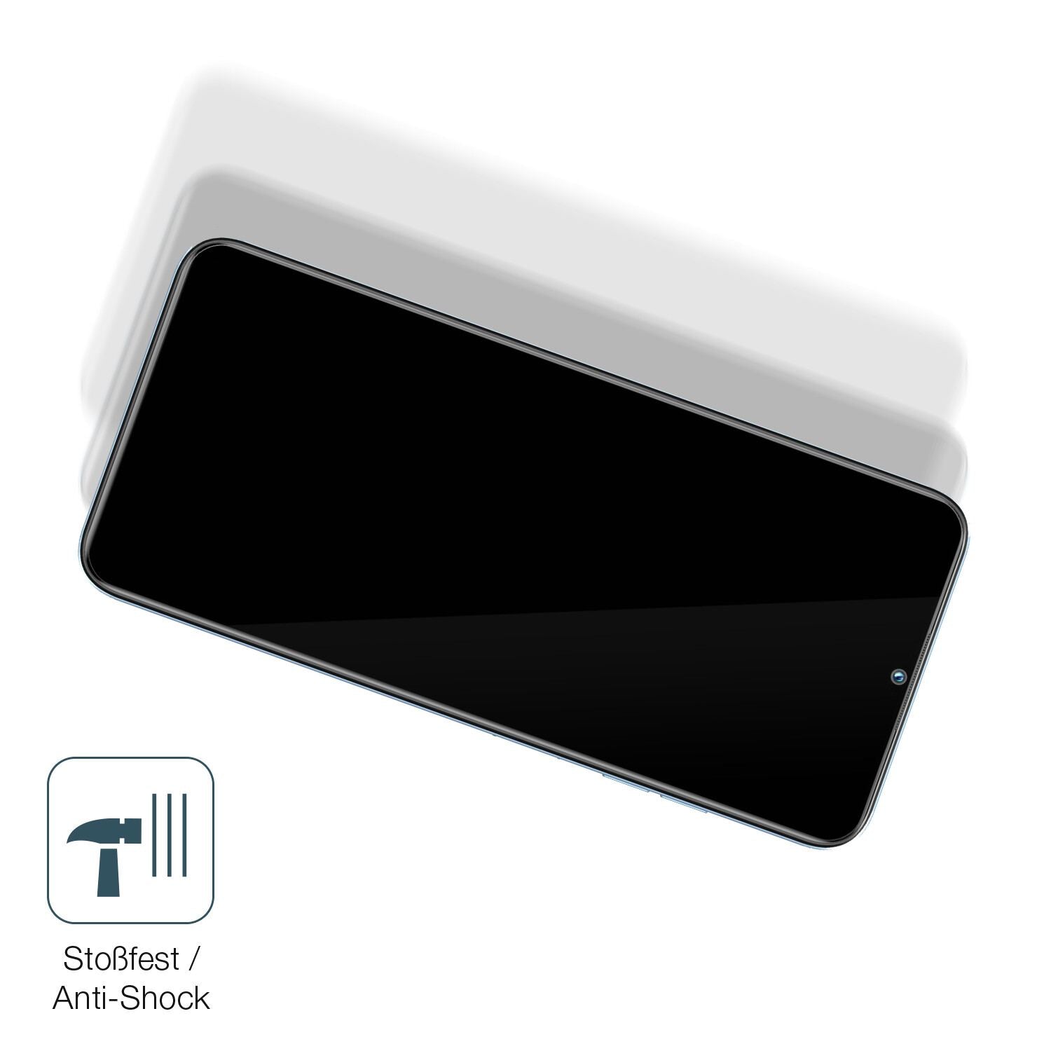 Schutz gegen Kratzer auf dem Oukitel C36 Glas durch Schlüssel, Stöße gegen die Tischkante oder Stürze