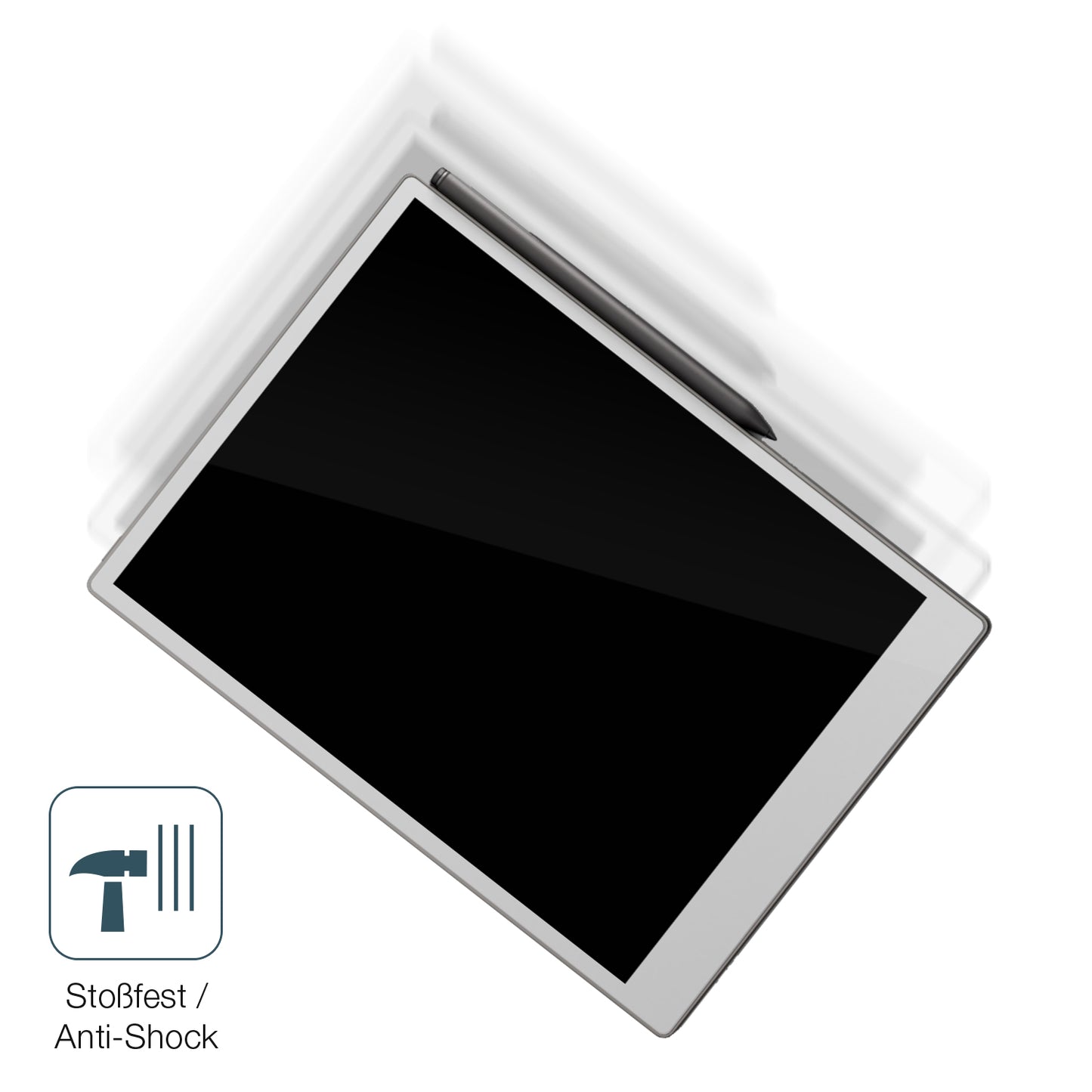 Schutz gegen Kratzer auf dem Remarkable Paper Pro Glas durch Schlüssel, Stöße gegen die Tischkante oder Stürze