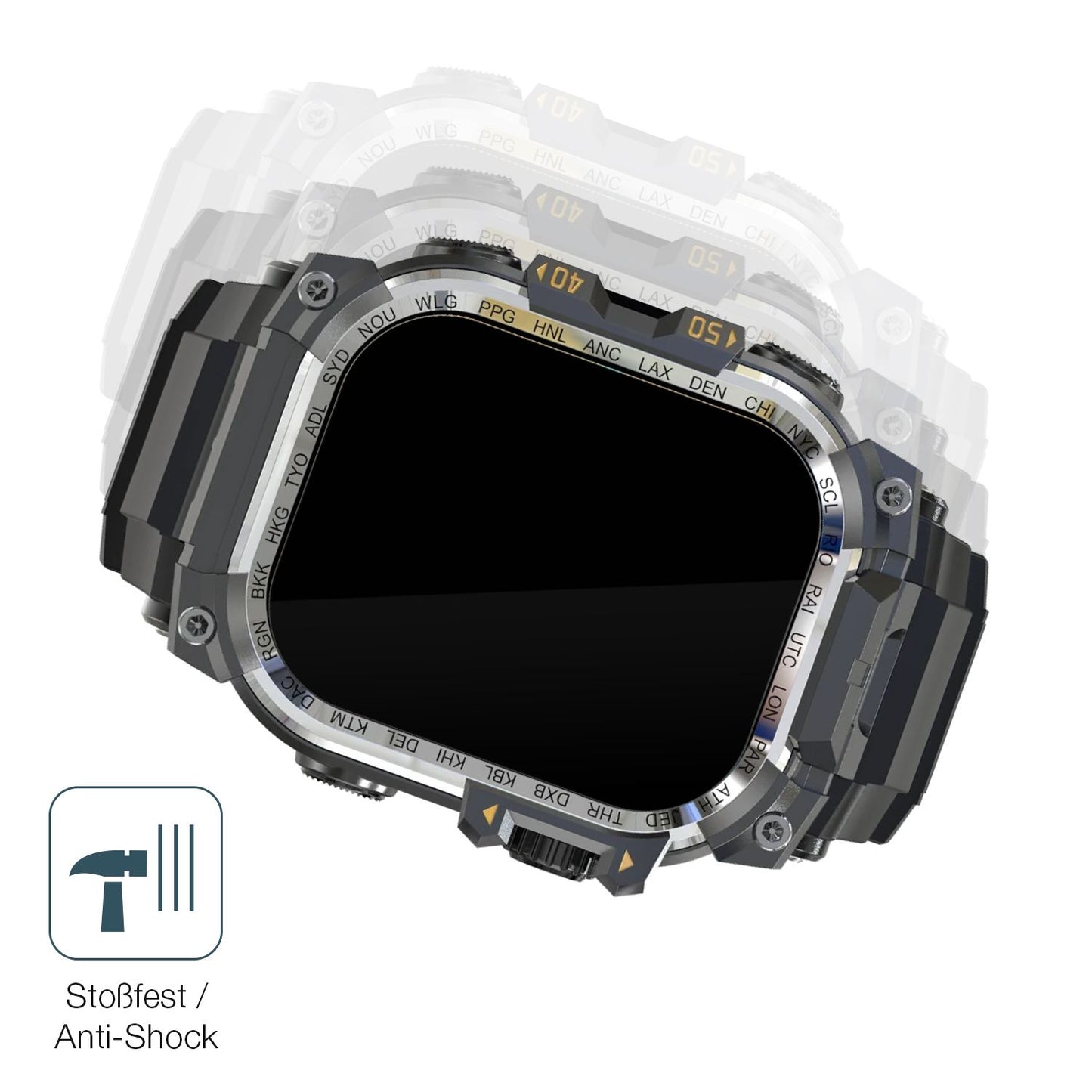 Schutz gegen Kratzer auf dem Rollme Hero X Glas durch Schlüssel, Stöße gegen die Tischkante oder Stürze