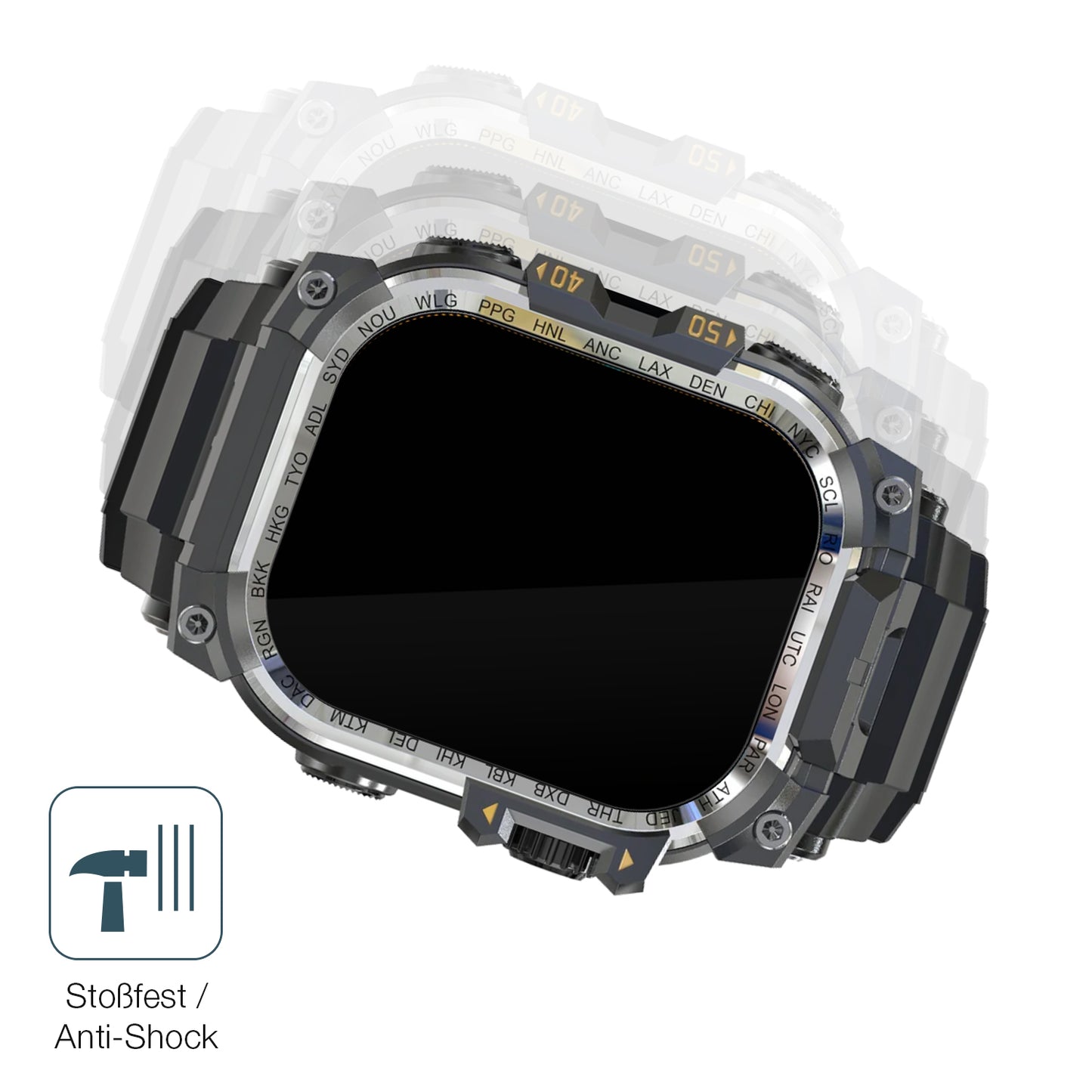 Schutz gegen Kratzer auf dem Rollme Hero X Glas durch Schlüssel, Stöße gegen die Tischkante oder Stürze