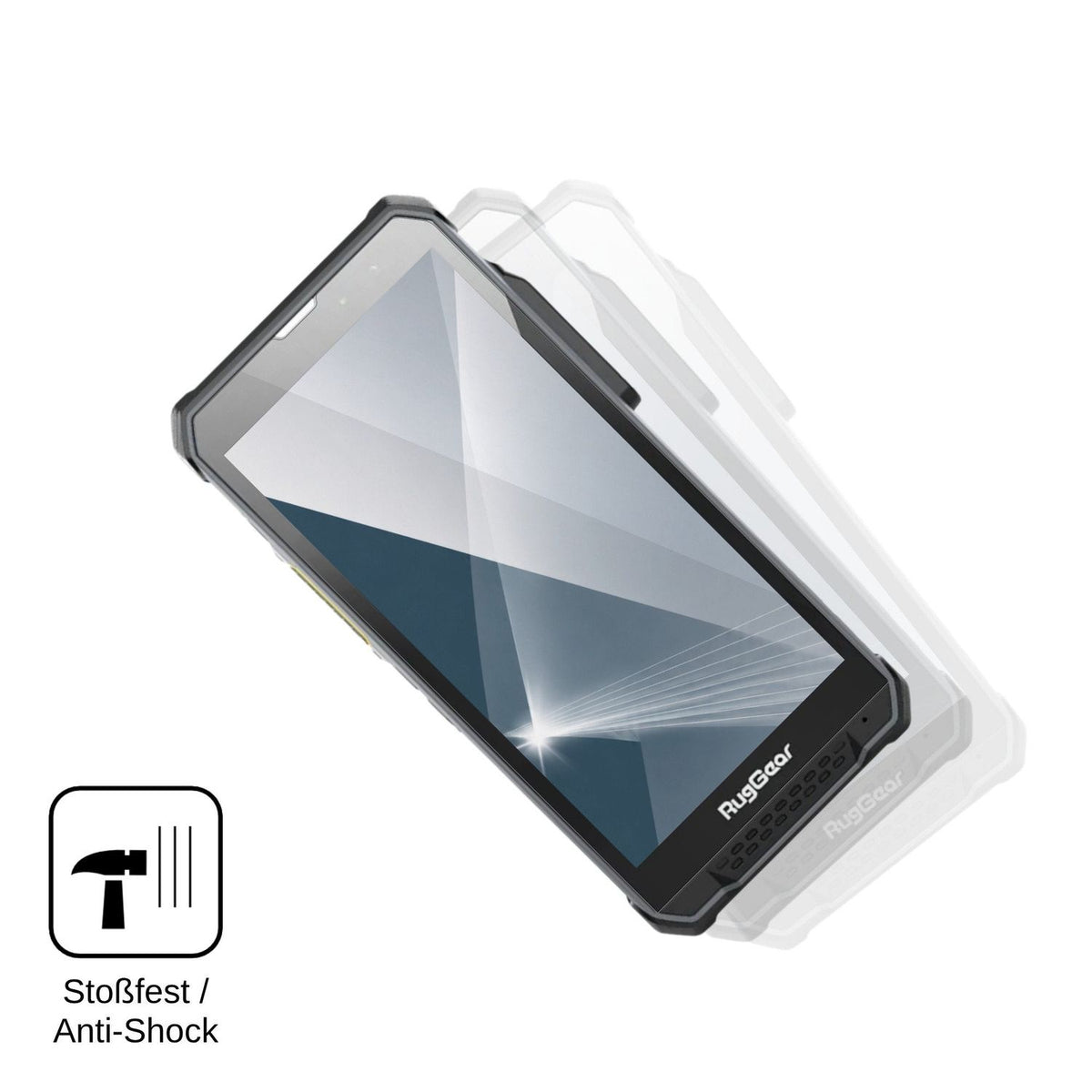 2x Screen Protector for RugGear RG880i Flexible Glass 9H dipos