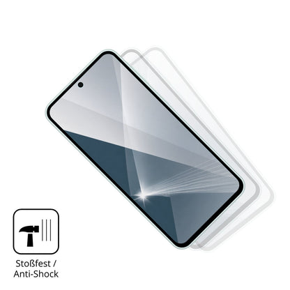 Schutz gegen Kratzer auf dem Samsung Galaxy A27 5G Glas durch Schlüssel, Stöße gegen die Tischkante oder Stürze