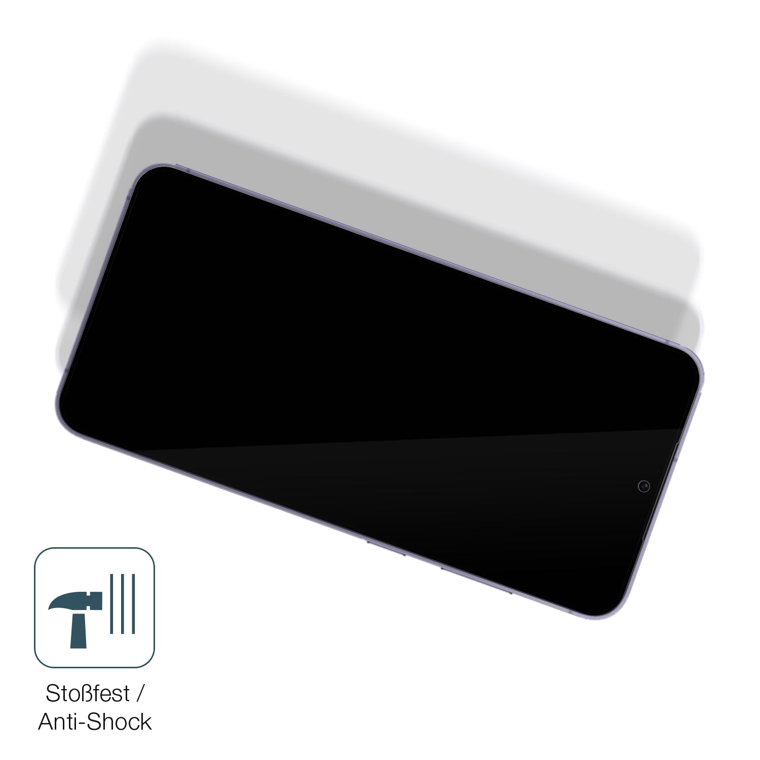 Schutz gegen Kratzer auf dem Samsung Galaxy S24+ Glas durch Schlüssel, Stöße gegen die Tischkante oder Stürze