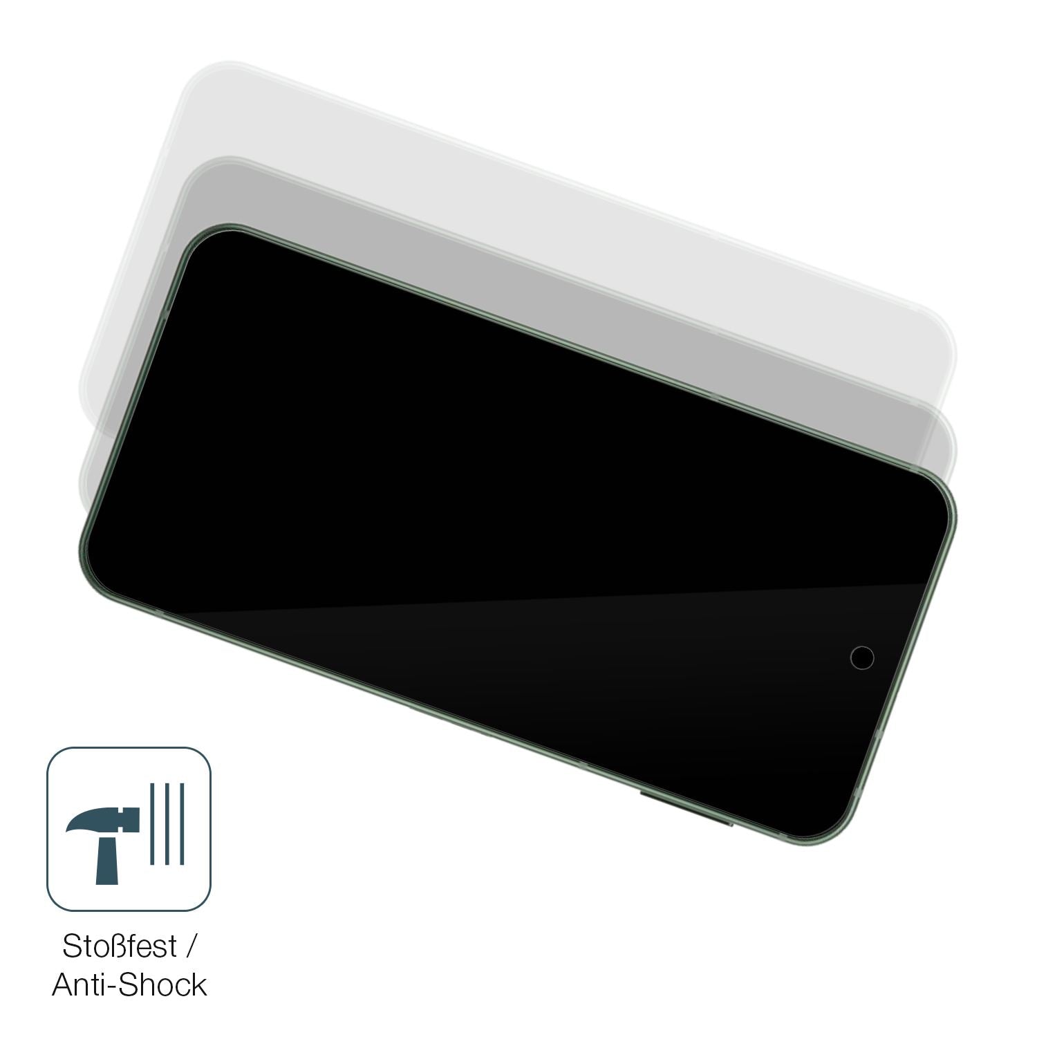 Schutz gegen Kratzer auf dem Sharp Aquos Sense 9 Glas durch Schlüssel, Stöße gegen die Tischkante oder Stürze