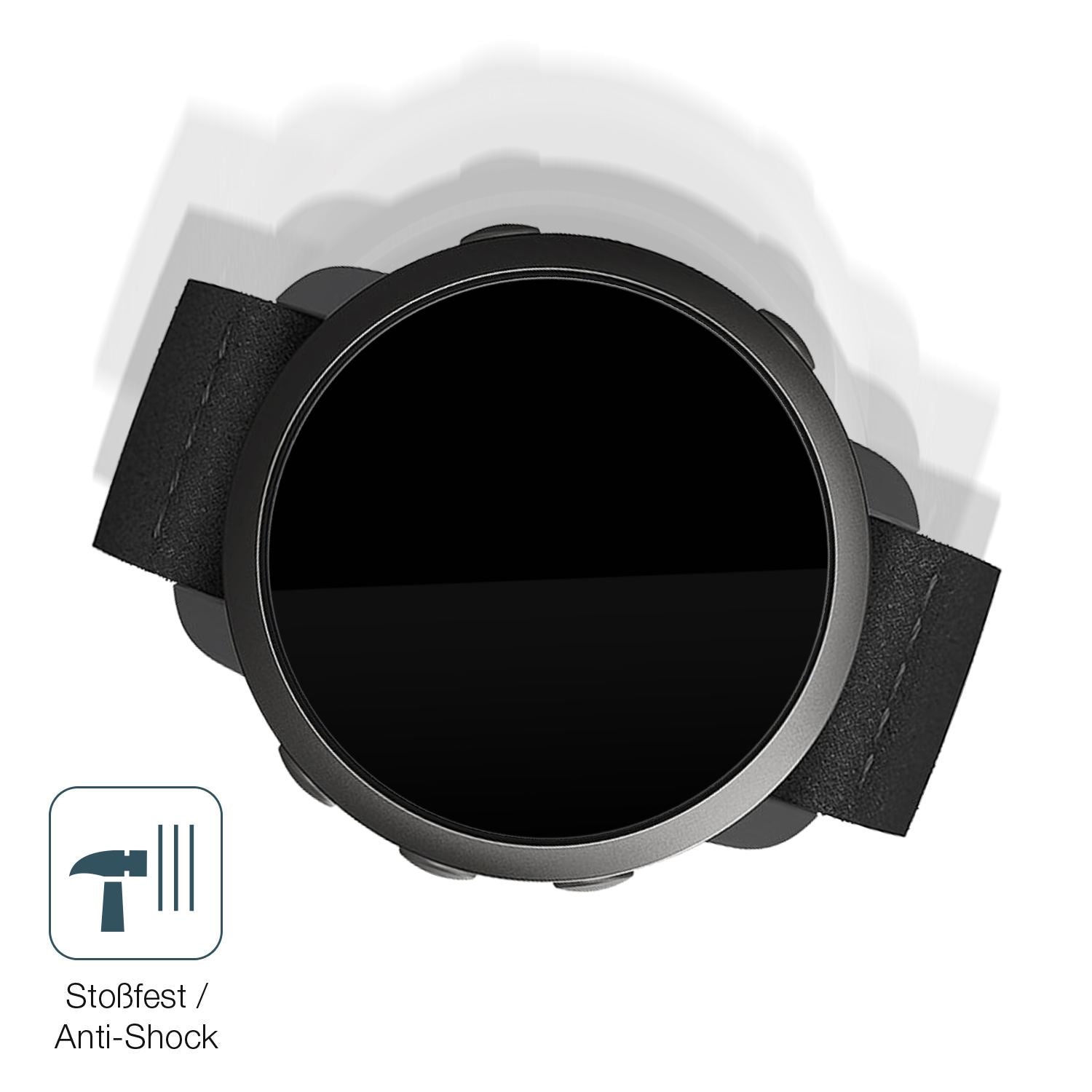 Schutz gegen Kratzer auf dem Suunto 3 Glas durch Schlüssel, Stöße gegen die Tischkante oder Stürze