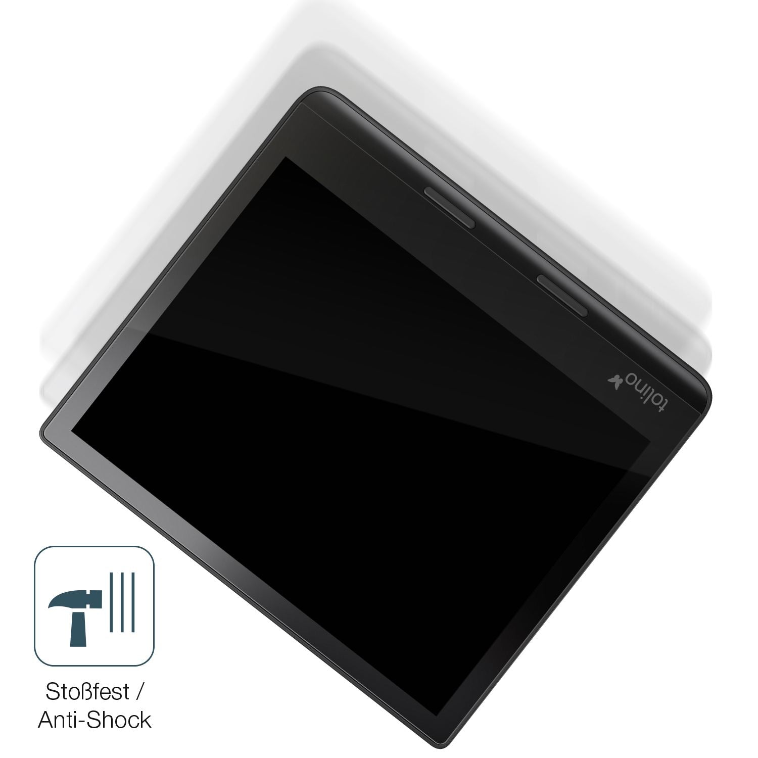 Schutz gegen Kratzer auf dem Tolino Epos 3 e-Book Reader Glas durch Schlüssel, Stöße gegen die Tischkante oder Stürze