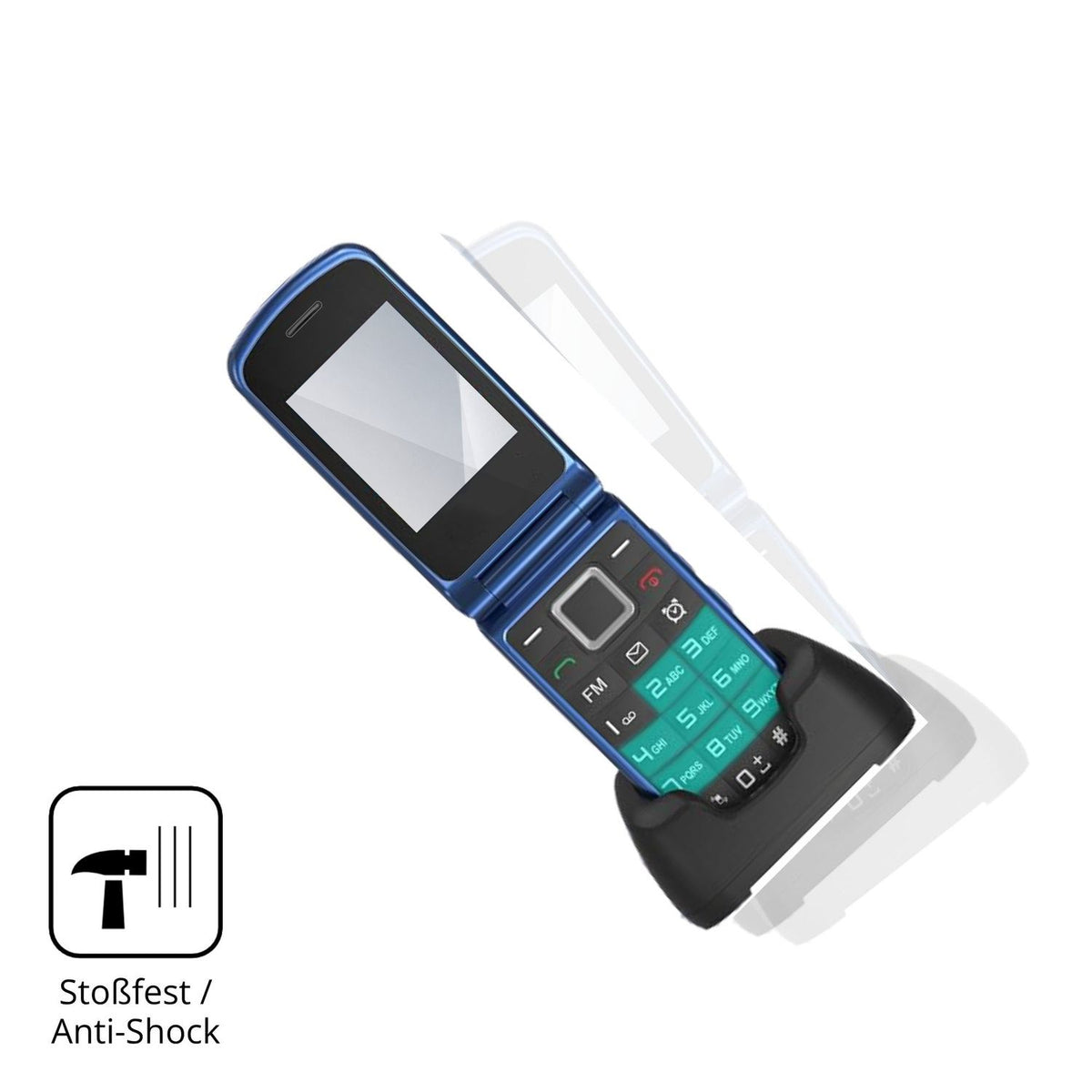 Schutz gegen Kratzer auf dem Tosaju T380 Glas durch Schlüssel, Stöße gegen die Tischkante oder Stürze