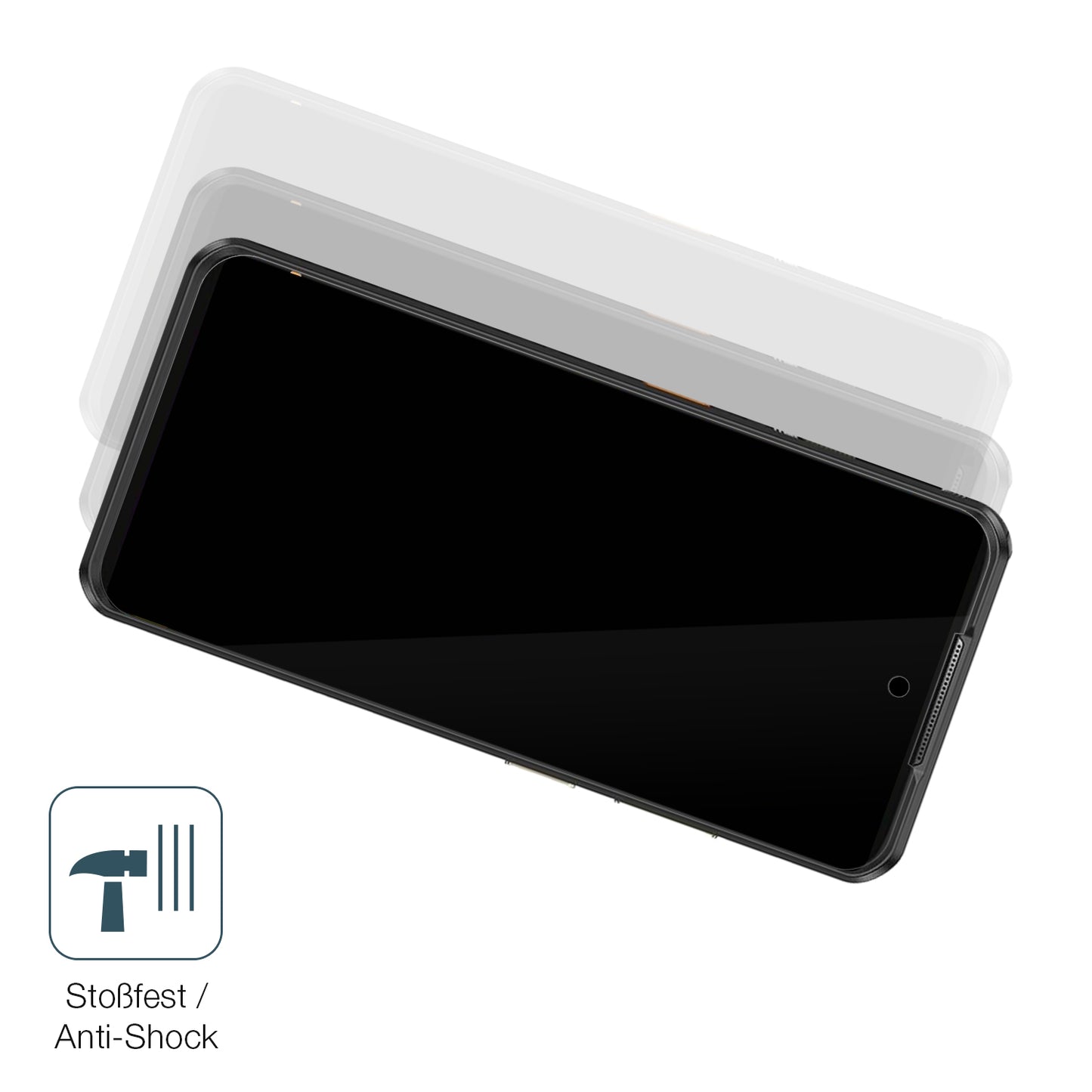 Schutz gegen Kratzer auf dem Ulefone Armor 25T Pro Glas durch Schlüssel, Stöße gegen die Tischkante oder Stürze