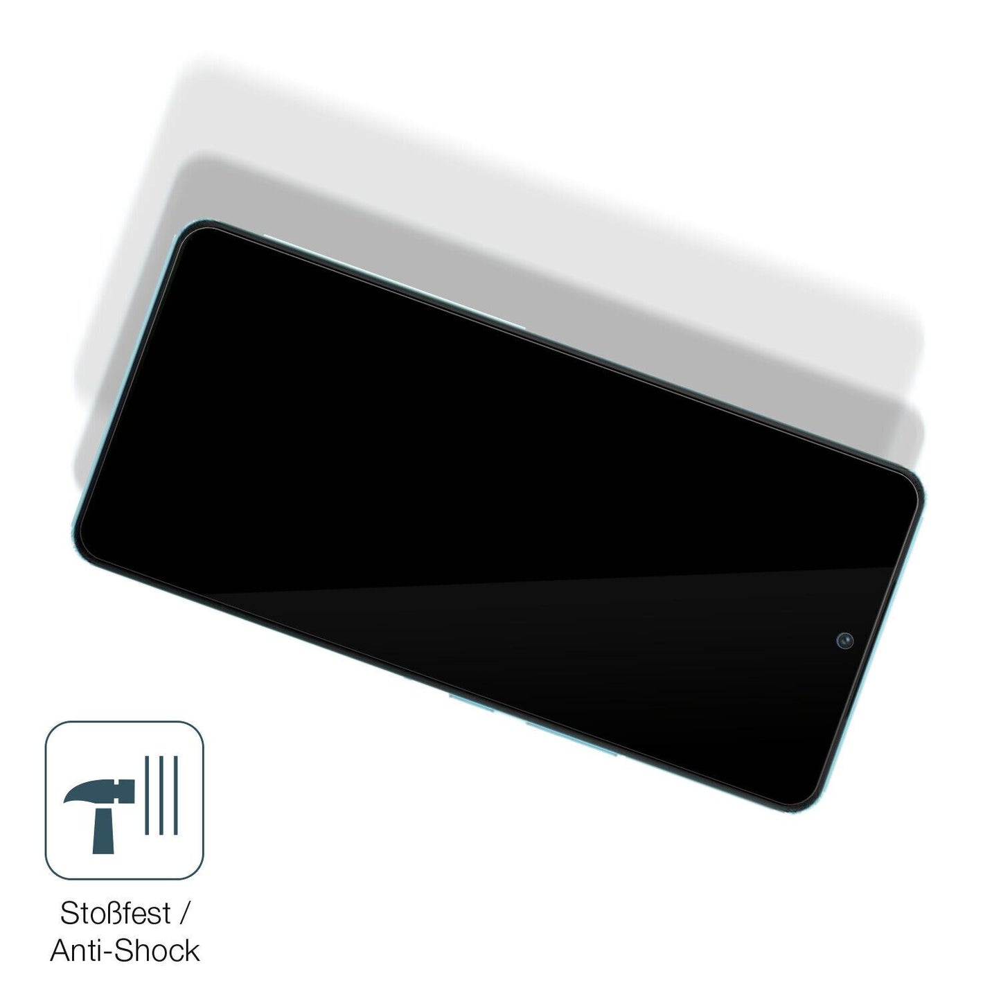 Schutz gegen Kratzer auf dem Vivo Neo7 SE Glas durch Schlüssel, Stöße gegen die Tischkante oder Stürze