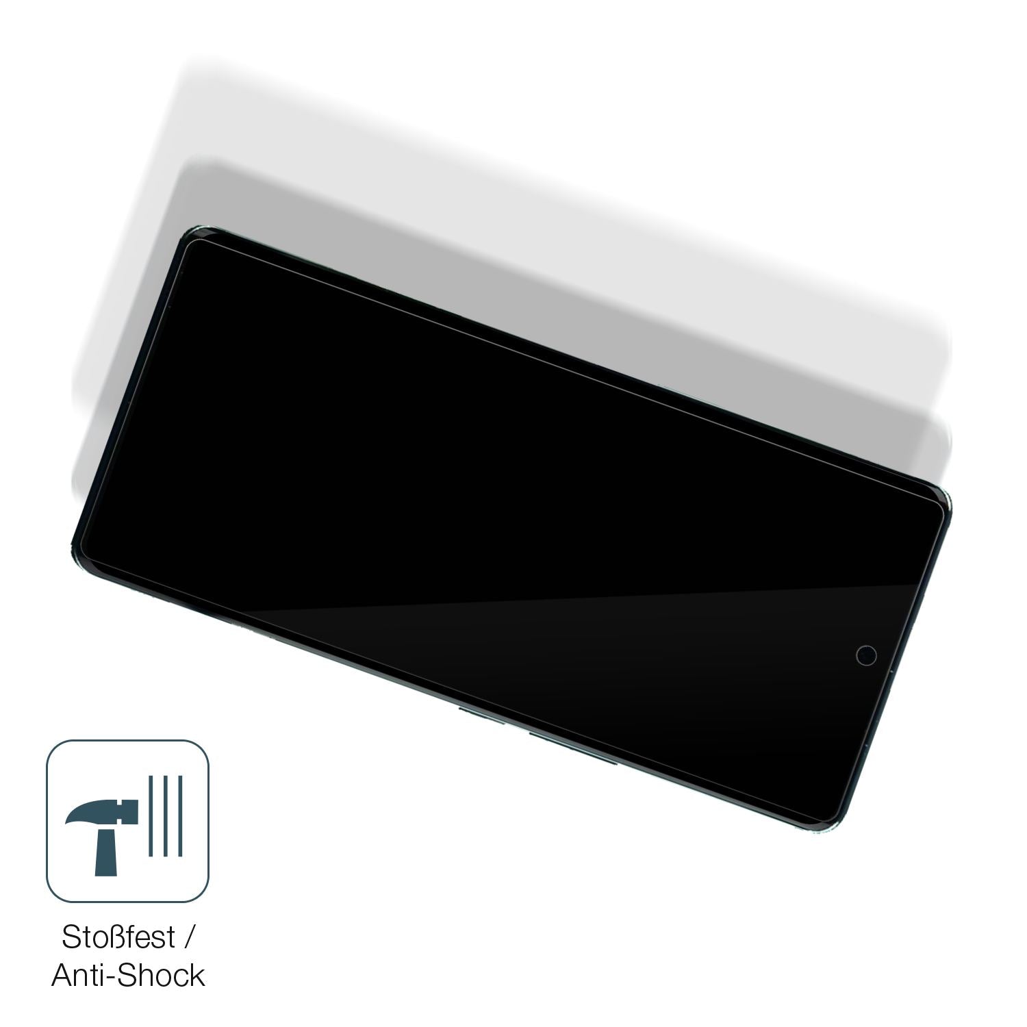 Schutz gegen Kratzer auf dem VIVO S16 Pro Glas durch Schlüssel, Stöße gegen die Tischkante oder Stürze