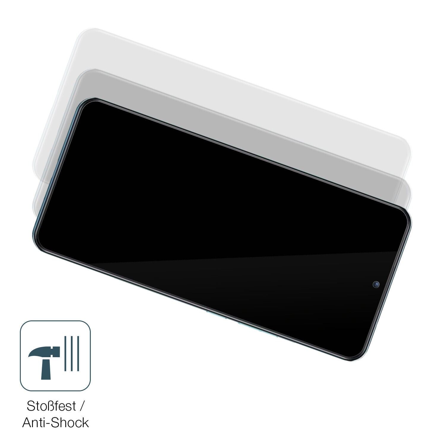 Schutz gegen Kratzer auf dem Xiaomi Mi 12T Glas durch Schlüssel, Stöße gegen die Tischkante oder Stürze