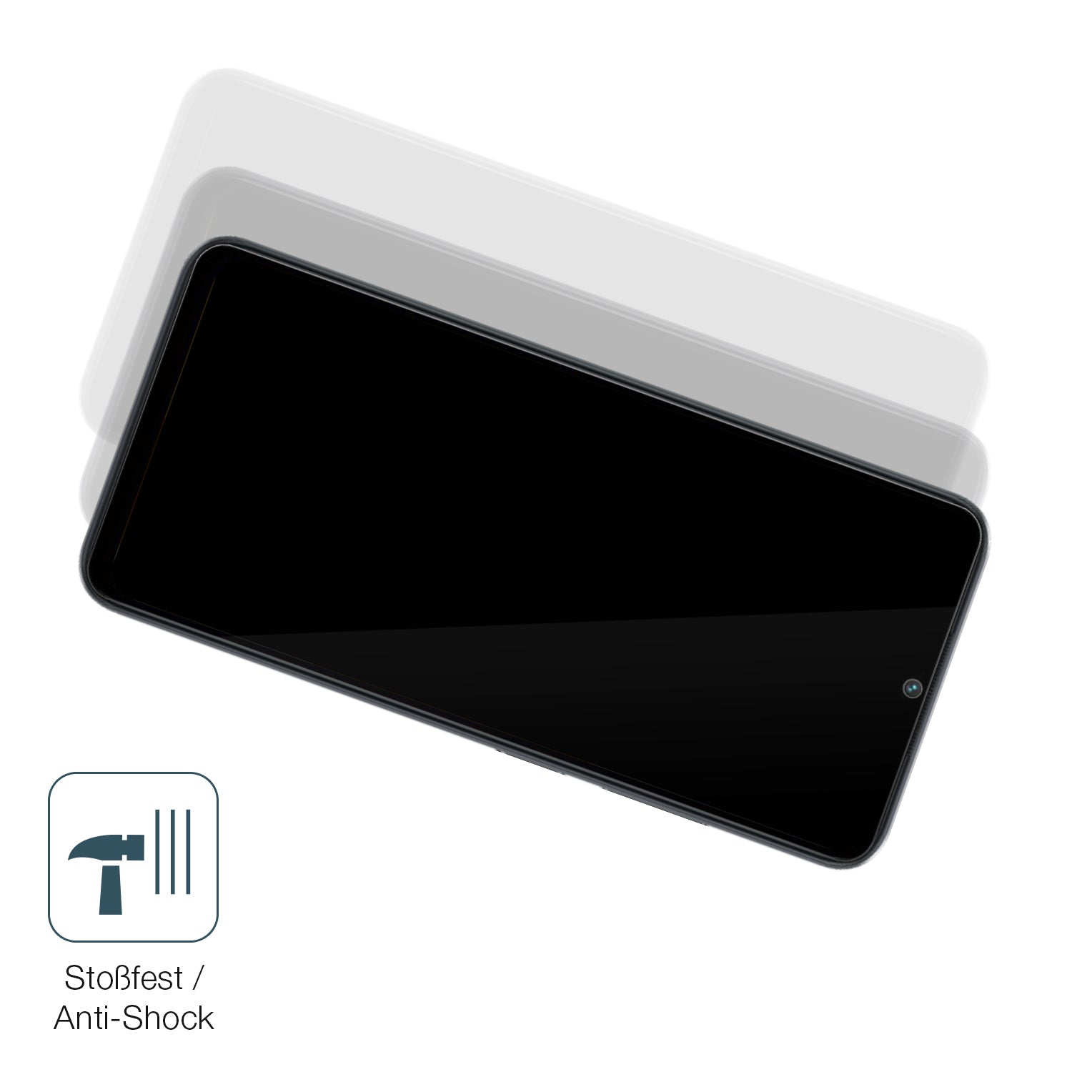Schutz gegen Kratzer auf dem Xiaomi Poco M5 Glas durch Schlüssel, Stöße gegen die Tischkante oder Stürze