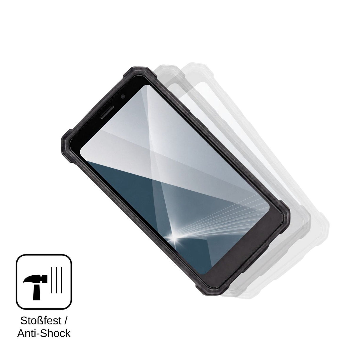 2x Screen Protector for yacdelo Rock V1 Flexible Glass 9H dipos