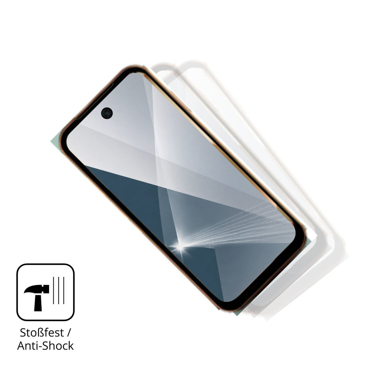 Schutz gegen Kratzer auf dem ZOKOE XS19PRO Glas durch Schlüssel, Stöße gegen die Tischkante oder Stürze