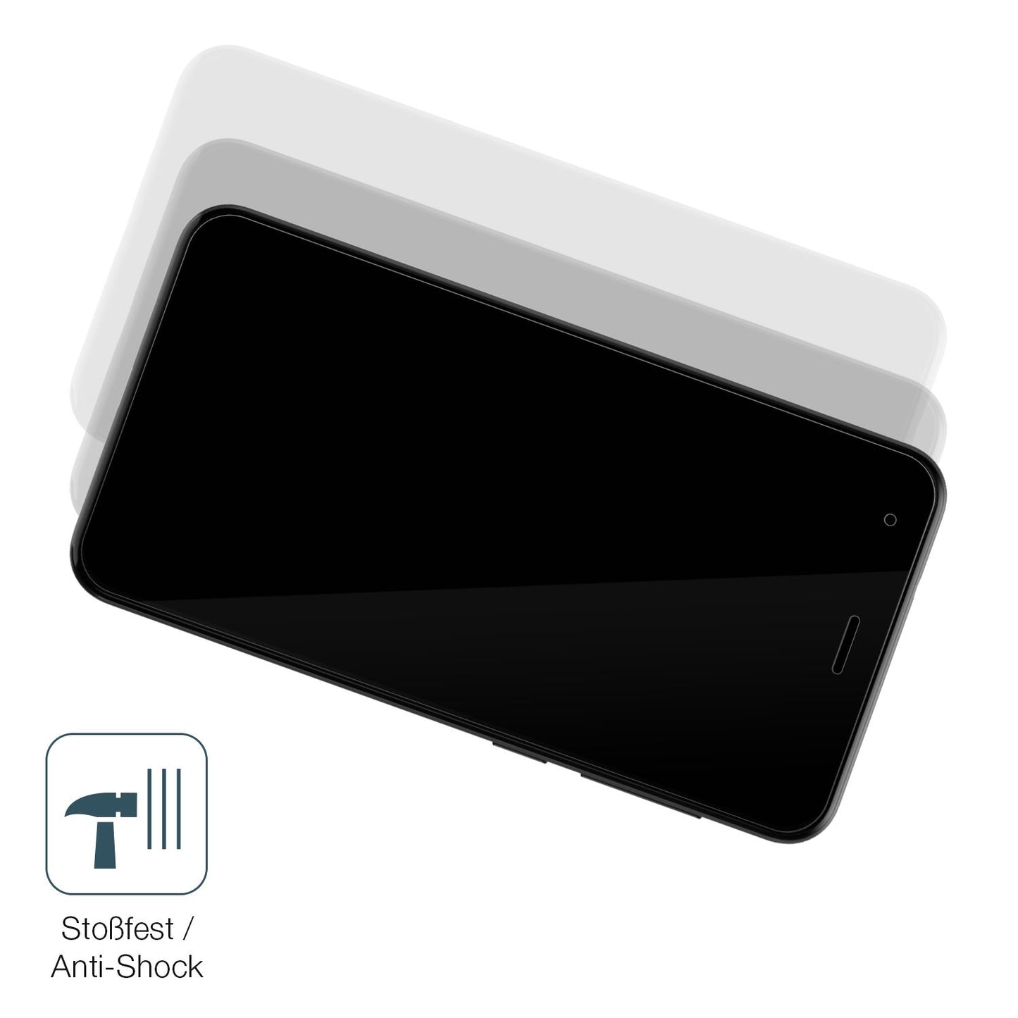 Schutz gegen Kratzer auf dem ZTE Blade A35 Lite Glas durch Schlüssel, Stöße gegen die Tischkante oder Stürze