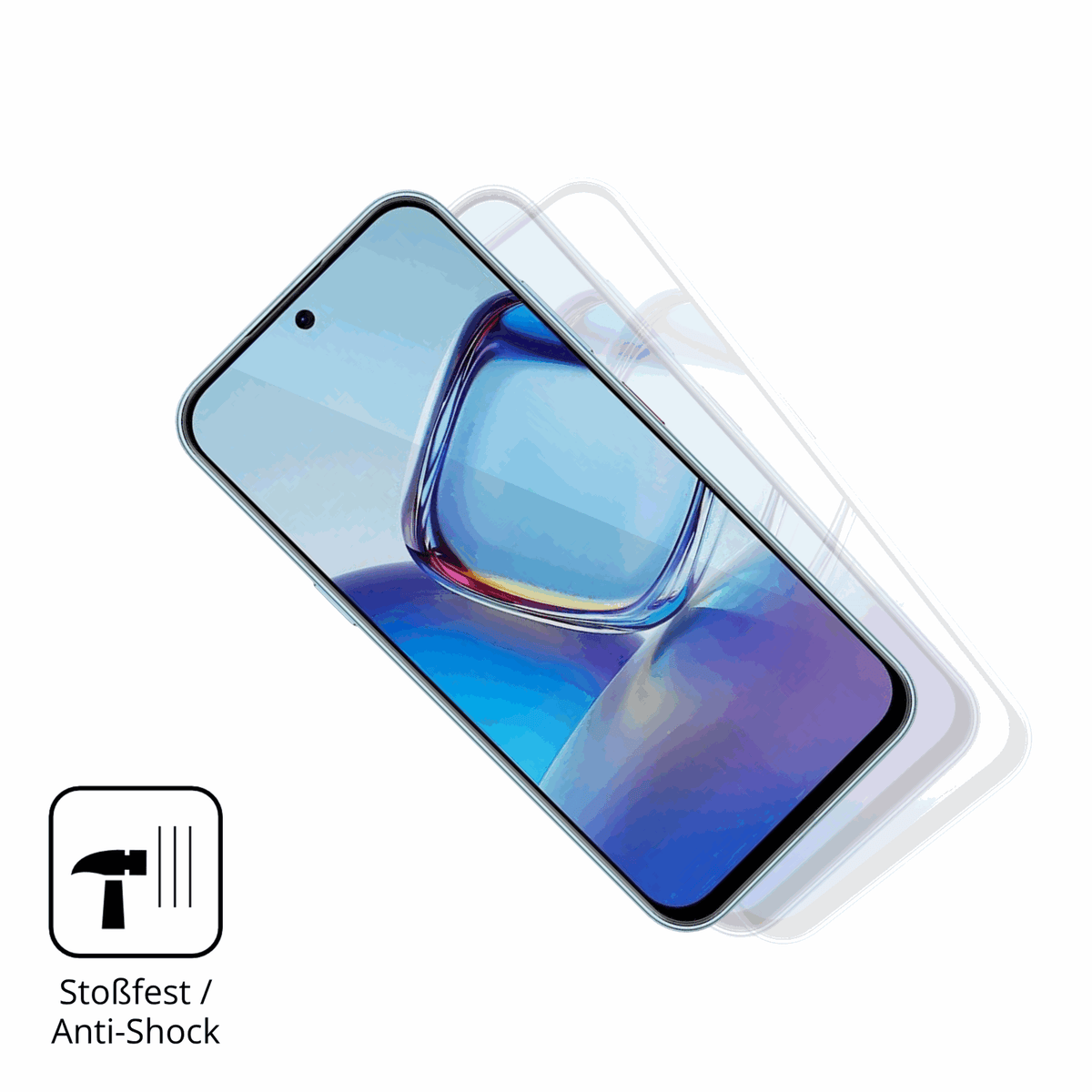 Schutz gegen Kratzer auf dem ZTE Blade V80 Vita Glas durch Schl�ssel, St��e gegen die Tischkante oder St�rze