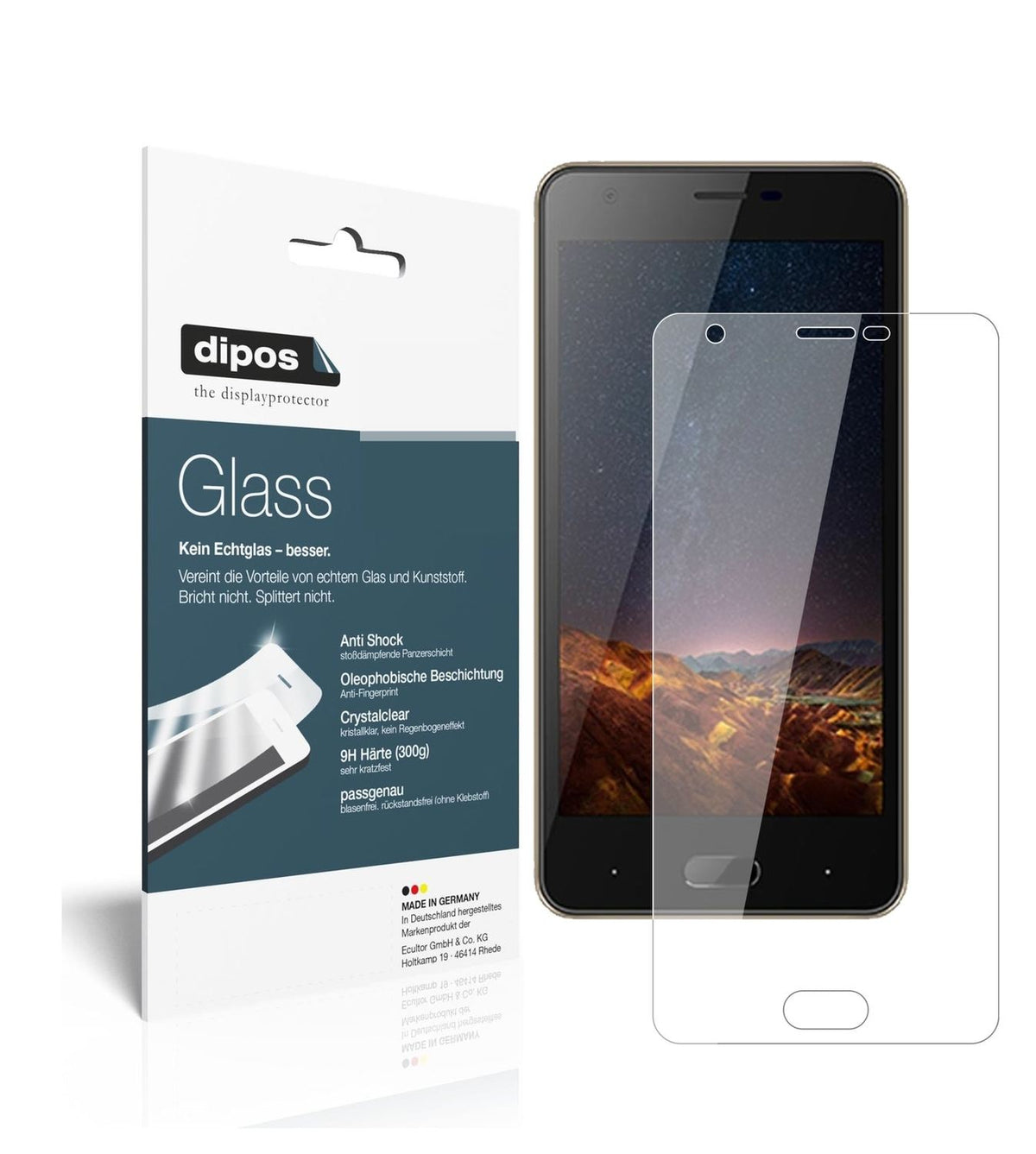 1x 9H Screen Protector for Doogee X20L