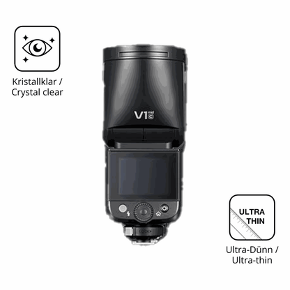 4x Screen Protector for Godox V1 mid Protection Crystal Clear dipos
