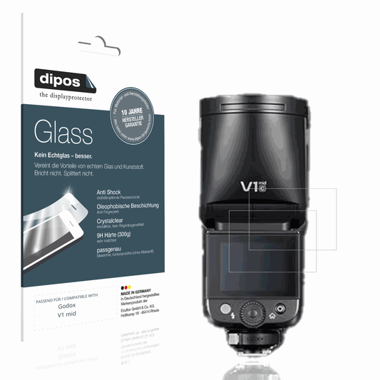 2x Screen Protector for Godox V1 mid Flexible Glass 9H dipos