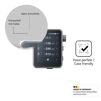 Schutzfolie mit optimaler Passform, zur Verwendung mit Hüllen geeignet