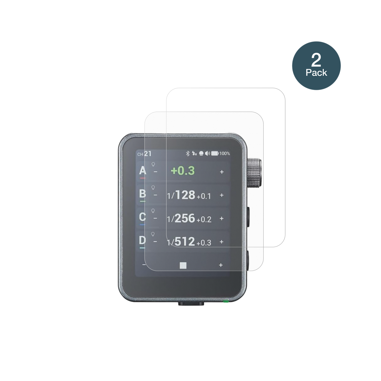 GodoxX3 Pro mit aufgebrachter dipos Panzerfolie, die lästige Fingerabdrücke minimiert