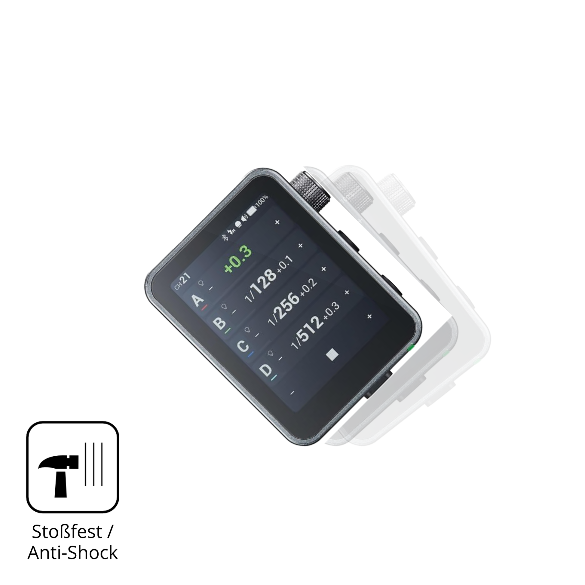 Schutz gegen Kratzer auf dem Godox X3 Pro Glas durch Schlüssel, Stöße gegen die Tischkante oder Stürze