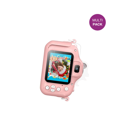 GofunlyX1 Kinder Kamera 2 Zoll mit aufgebrachter dipos Displayschutzfolie, glasklare Darstellung ohne Einschränkungen