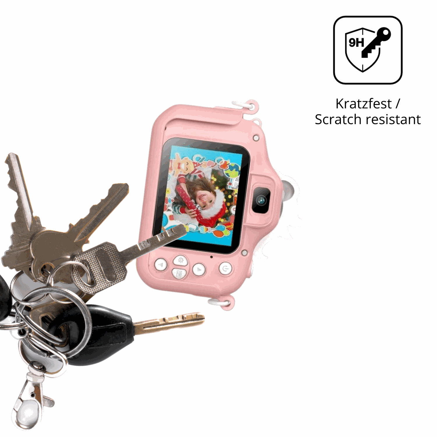 dipos Displayschutz für Gofunly X1 Kinder Kamera 2 Zoll, transparente Oberfläche, perfekte Passform auch für die Rundungen