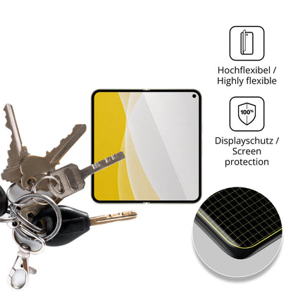 dipos Displayschutz für Google Pixel 11 Pro Fold Innenseite, transparente Oberfläche, geringe Dicke und perfekte Passform