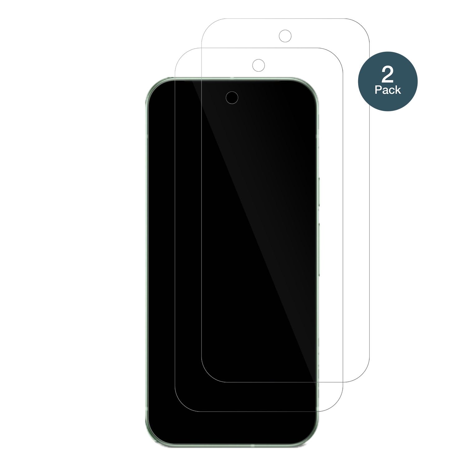 dipos Displayschutz für Google Pixel 9, transparente Oberfläche, perfekte Passform auch für die Rundungen