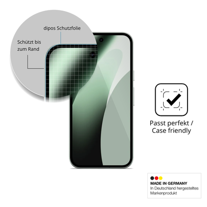 Besonders flexibler Displayschutz mit Anti-Shock-Schicht im Materialmix