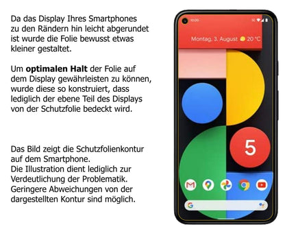 Screen Protector for Google Pixel 5 Protection Crystal Clear dipos