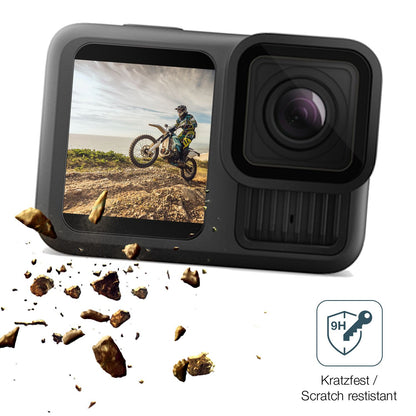 dipos Displayschutz für GoPro Hero 13, mattierte Oberfläche, robuste Festigkeit und perfekte Passform