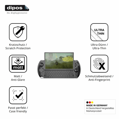 2x Screen Protector for GPD Win 4 Protection Anti Glare dipos
