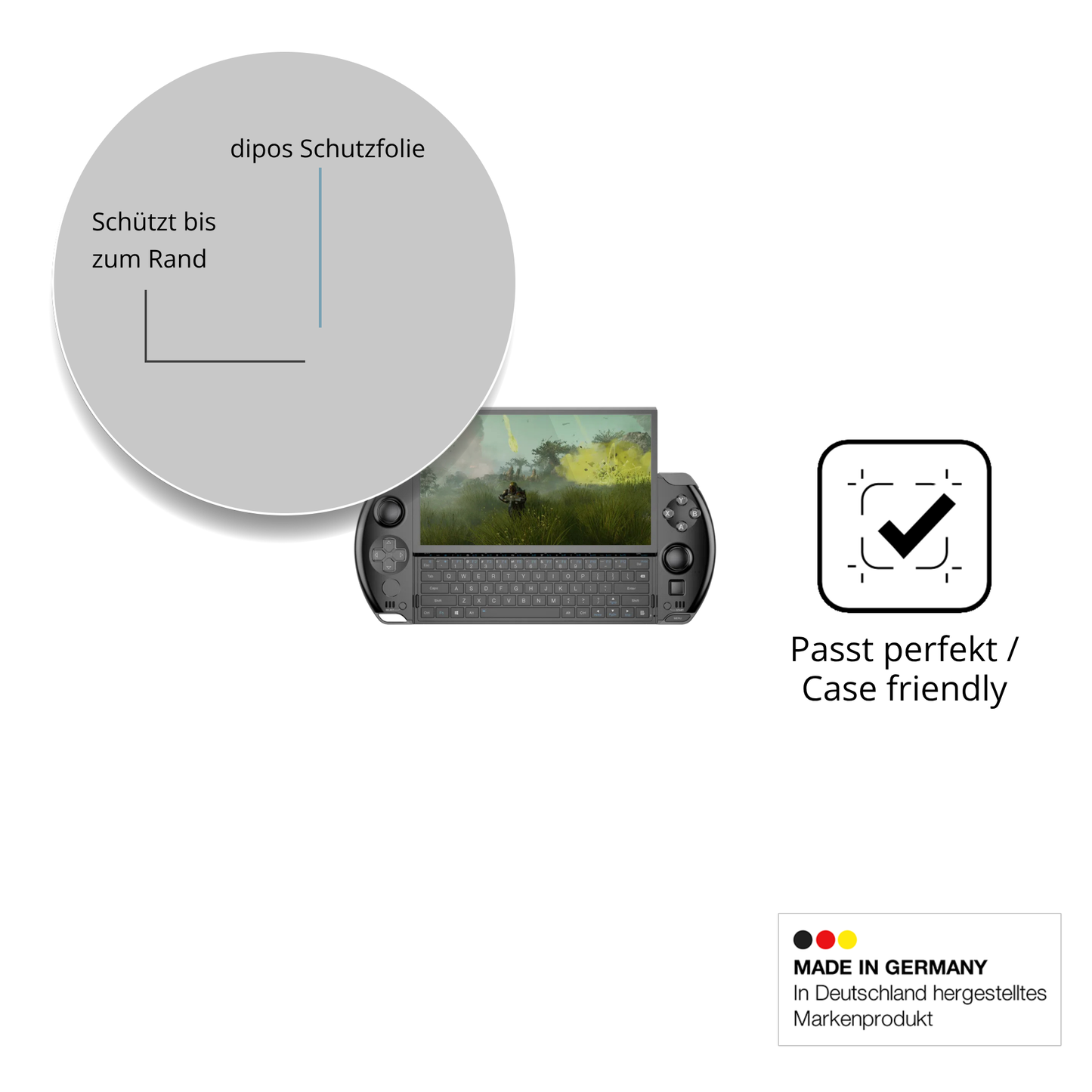 2x 9H Schutzfolie für GPD Win 4 Panzerfolie