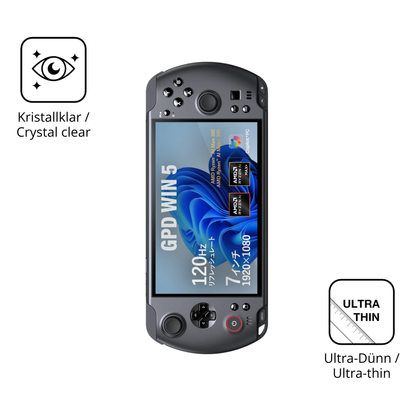 Dünne und klare Folie passend zugeschnitten für GPD Win 5