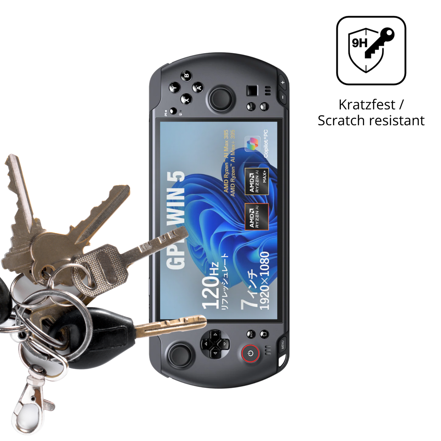 dipos Displayschutz für GPD Win 5, mattierte Oberfläche, robuste Festigkeit und perfekte Passform