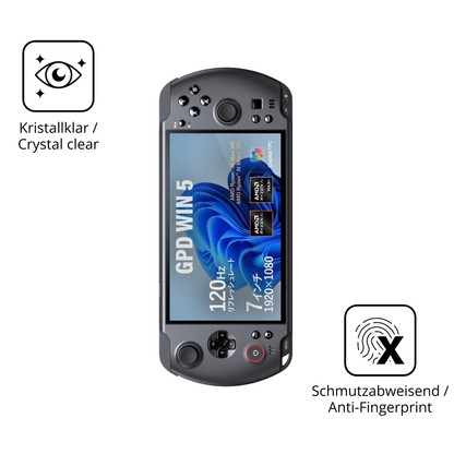 Flexible TPU-Folie passend zugeschnitten für GPD Win 5, vollständige Abdeckung