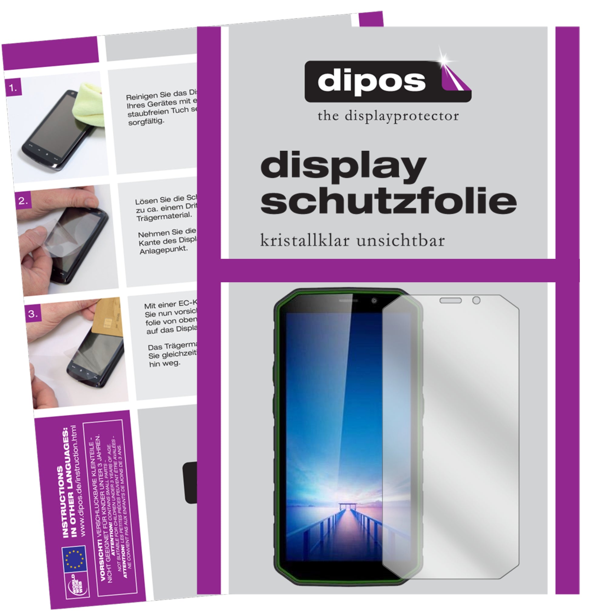Kristallklare, dünne Schutzfolie: Kratzfest & passgenau für Guophone-XP9800