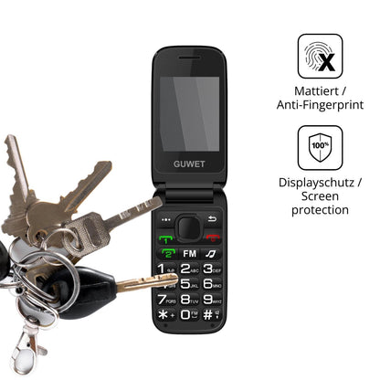 dipos Displayschutz für Guwet G20, mattierte Oberfläche, Blickschutzfilter und perfekter Passform