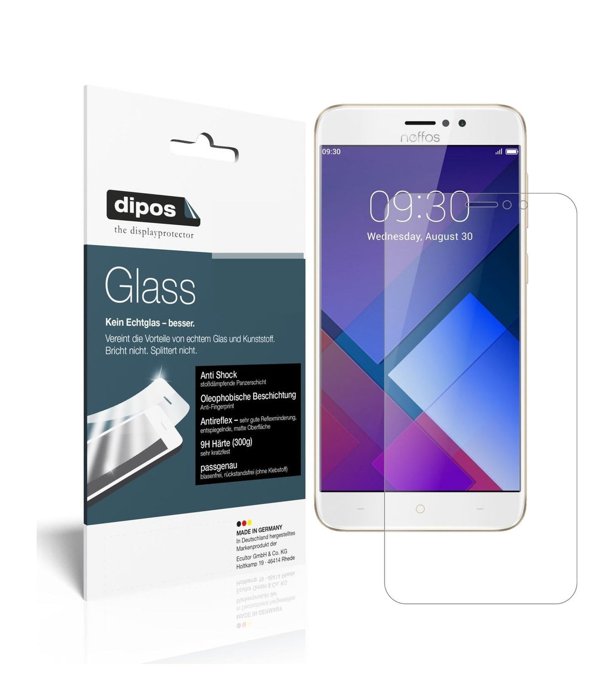1x 9H Matte Screen Protector for TP-Link Neffos C7 Tempered Glass