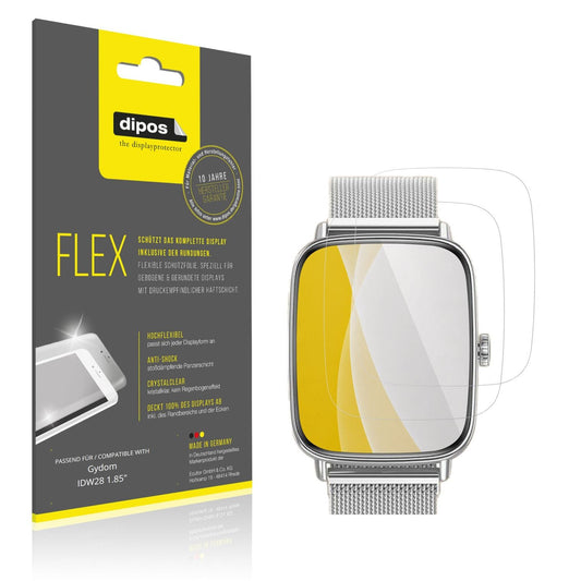 2x Screen Protector for Gydom IDW28 1.85" Protective Film covers 100% dipos Flex