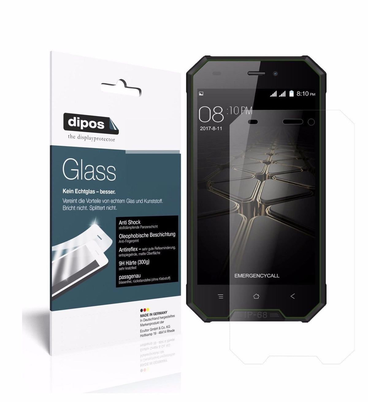1x 9H Matte Screen Protector for Blackview BV4000 Tempered Glass