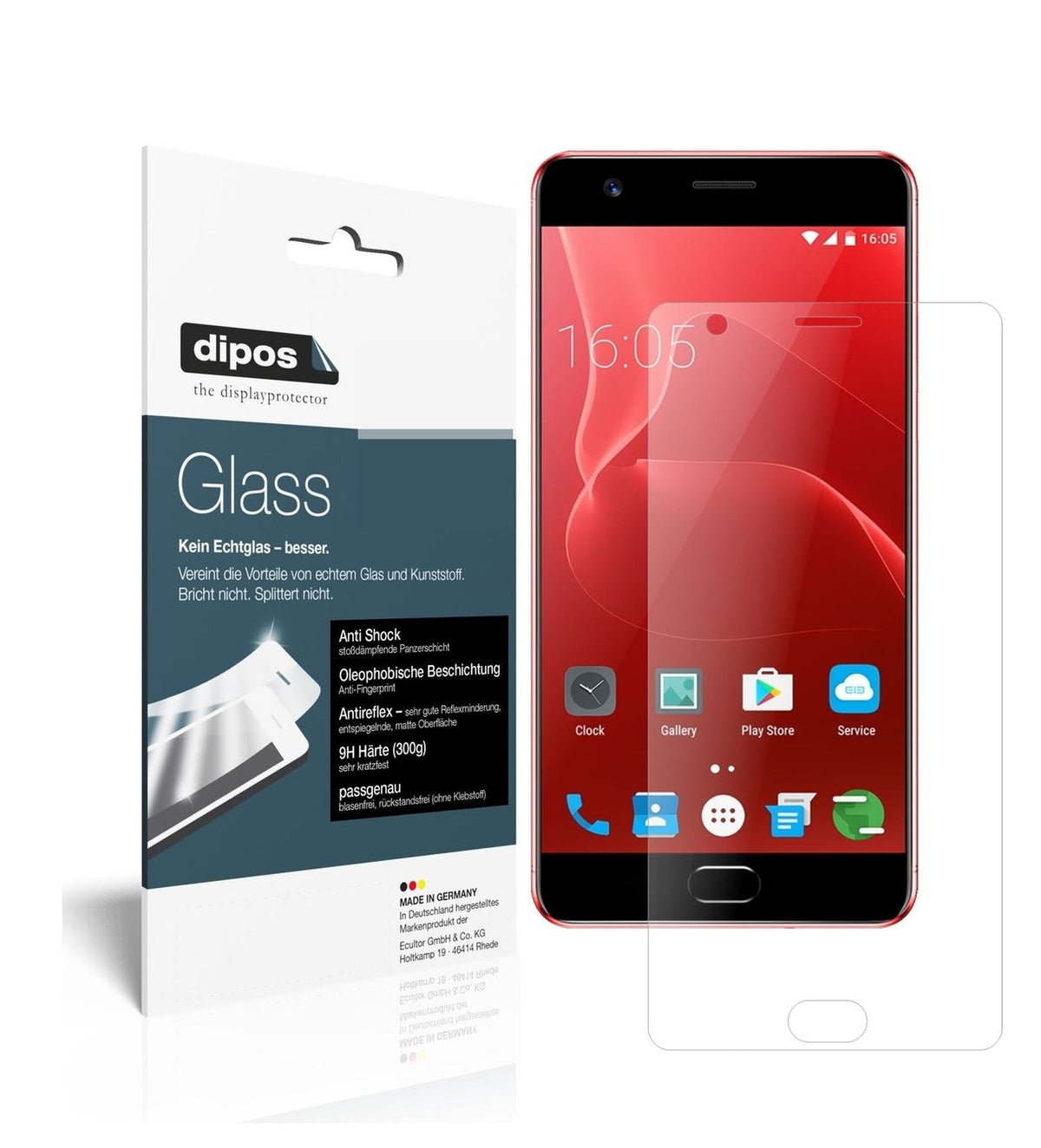 1x 9H Matte Screen Protector for Elephone P8 Max Tempered Glass