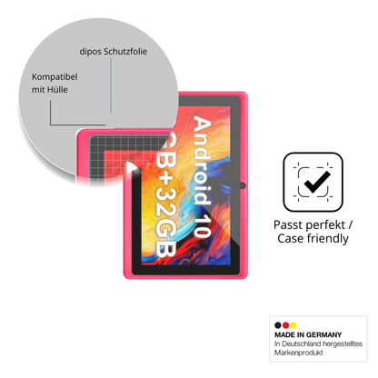 Schutzfolie mit optimaler Passform, zur Verwendung mit Hüllen geeignet