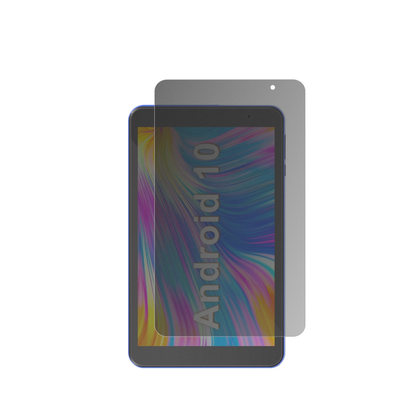 HaehneTablet 8 Zoll mit aufgebrachtem dipos Displayschutz, der seitliche Einblicke blockiert