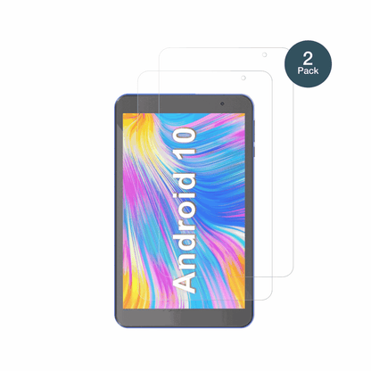 HaehneTablet 8 Zoll mit aufgebrachter dipos Panzerfolie, die lästige Fingerabdrücke minimiert