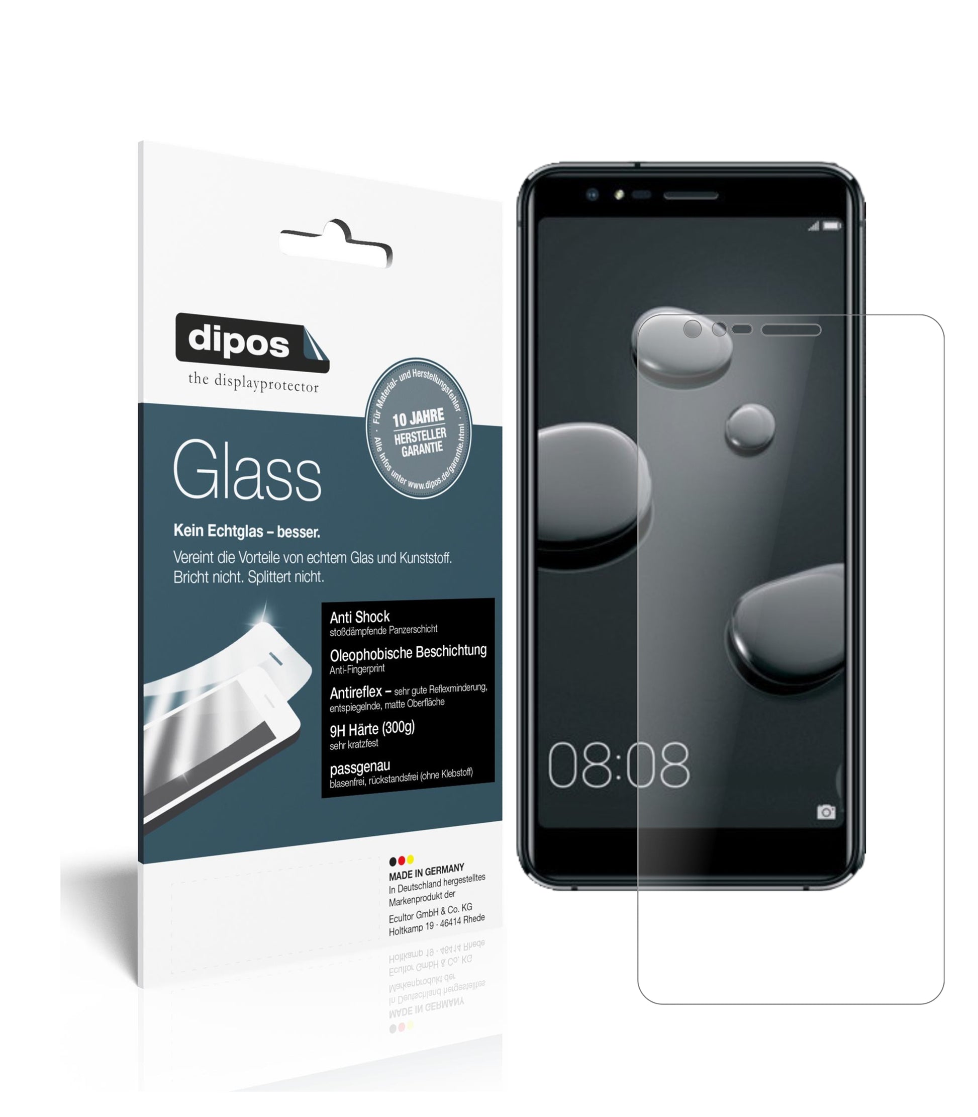 Mattes Panzerglas: Schutz vor Brüchen, Fingerabdrücken und Bildschirmblendung für Haier-P10