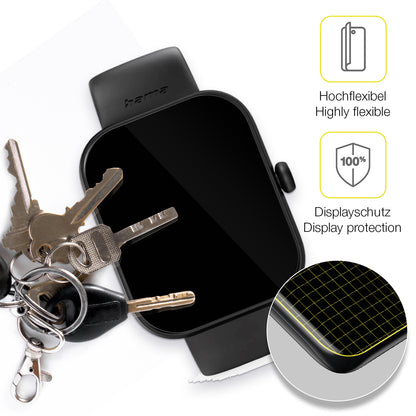 dipos Displayschutz für Hama Fit Watch 5000, transparente Oberfläche, geringe Dicke und perfekte Passform
