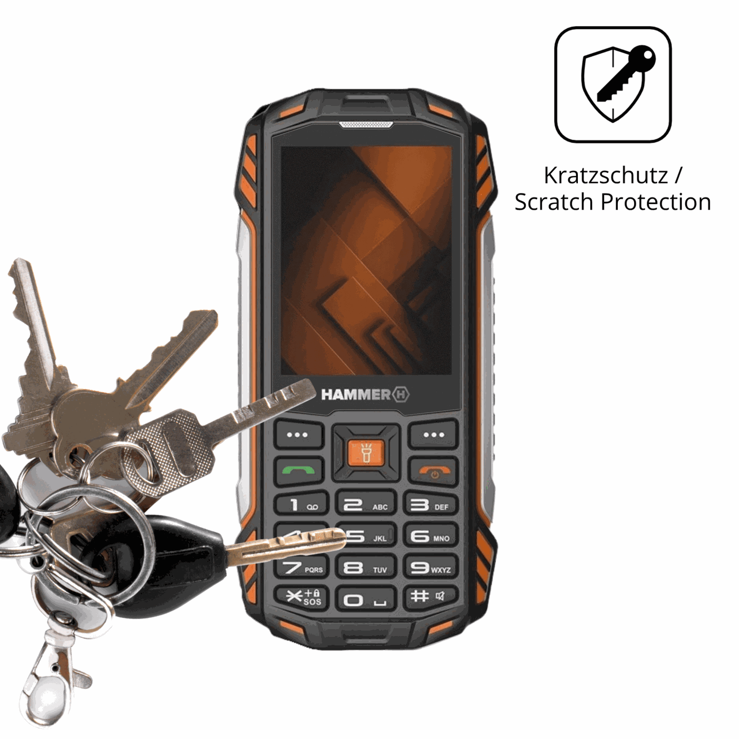 4x Schutzfolie matt für Hammer Power Plus LTE Display-Schutzfolie